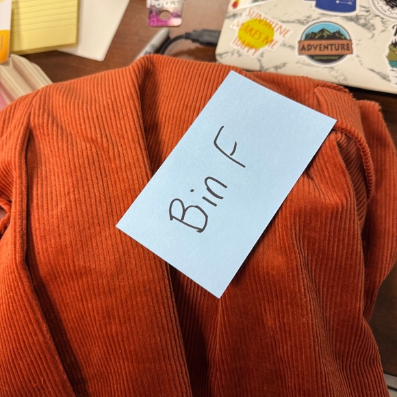 GAP Burnt Orange Corduroy Double Breasted Blazer Women’s Size 6 Jacket - Picture 16 of 16